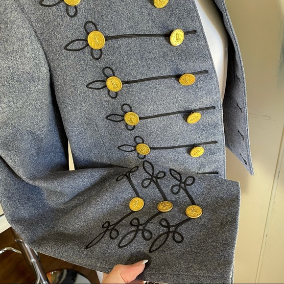 Vintage wool military cadet blazer S - Picture 12 of 16